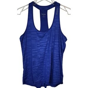 Reebok Tank‎ Top Racerback Blue Athletic Sleeveless Womens Medium M Activewear